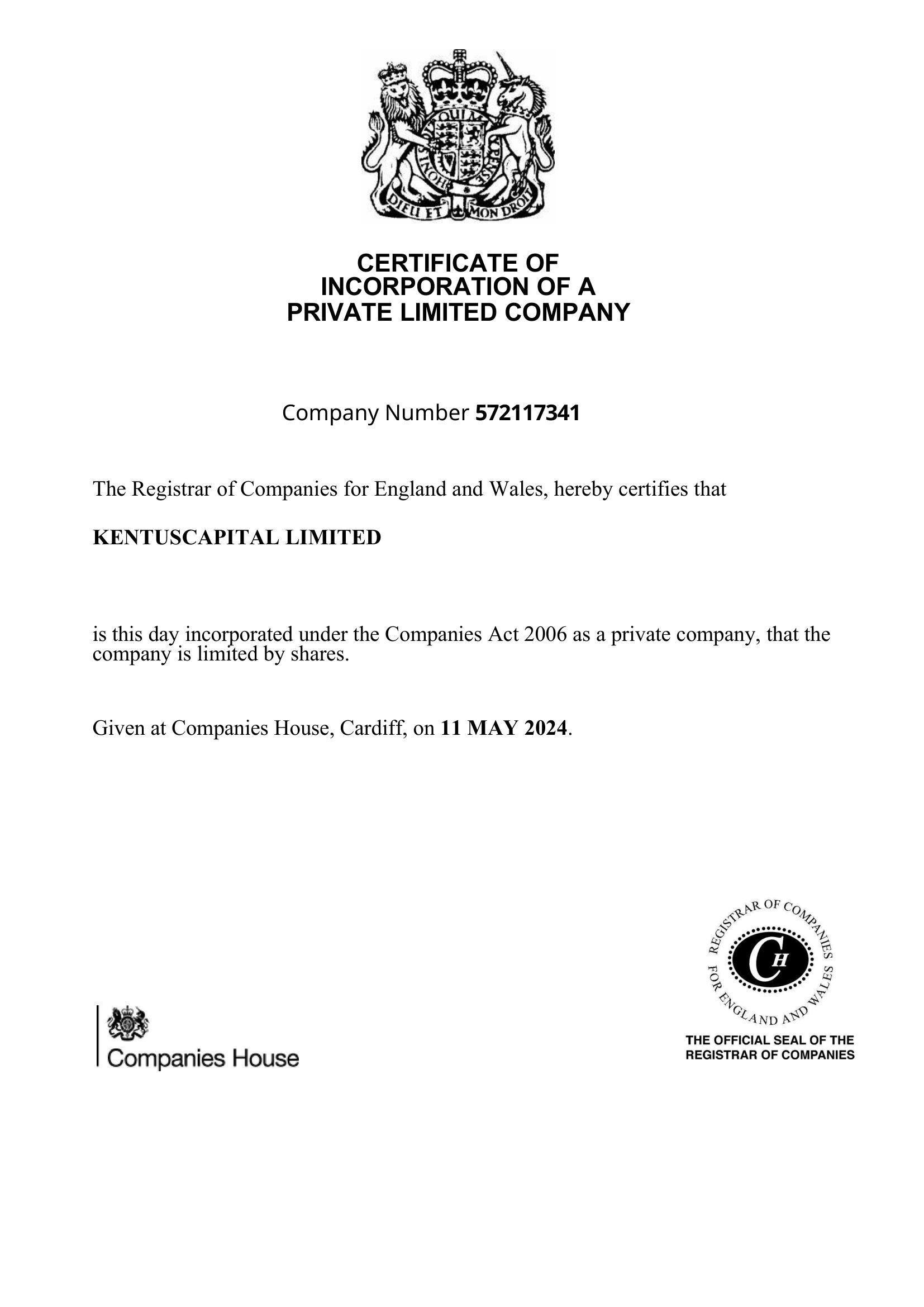 Certificate 1